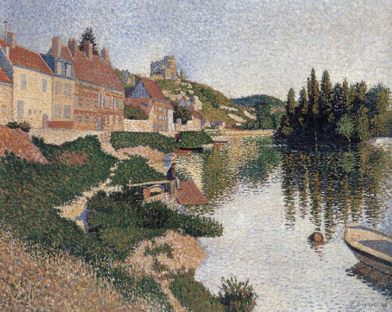 Paul Signac riverbbank les andelys